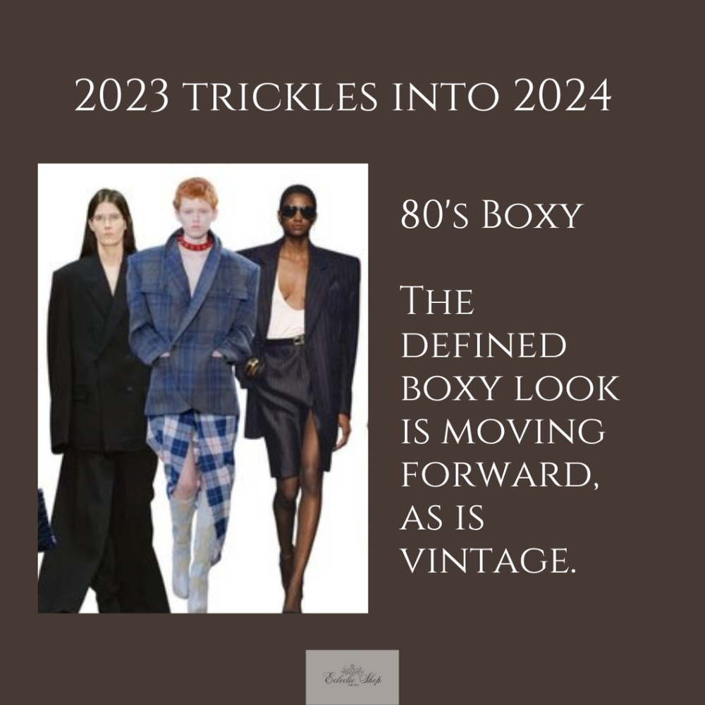 Trends trickling into 2024